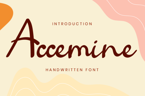 Accemine: A Beautiful Handwritten Font