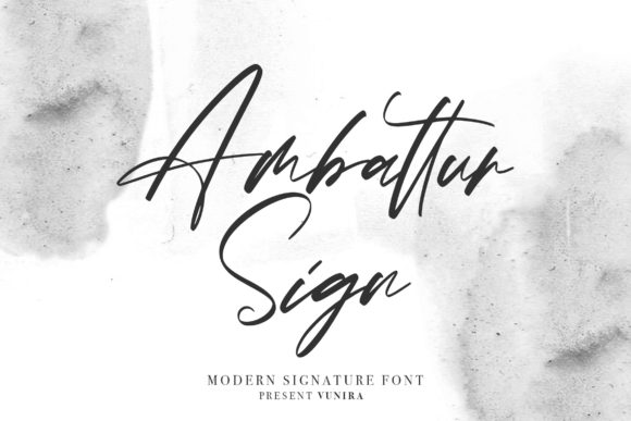 Ambattur Sign Font for Web Design