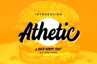 Athetic: A Bold Script Font for Makers
