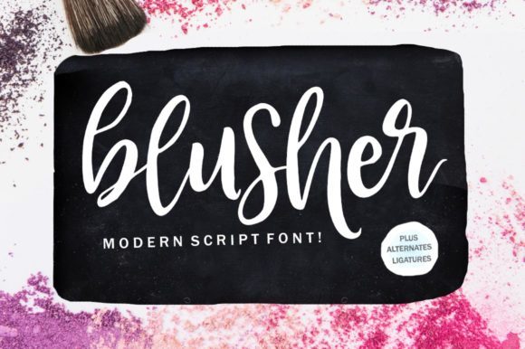 Blusher Font: A Creative Touch for Makers