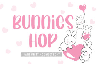 Bunnies Hop Font: Sweet Handwritten Style