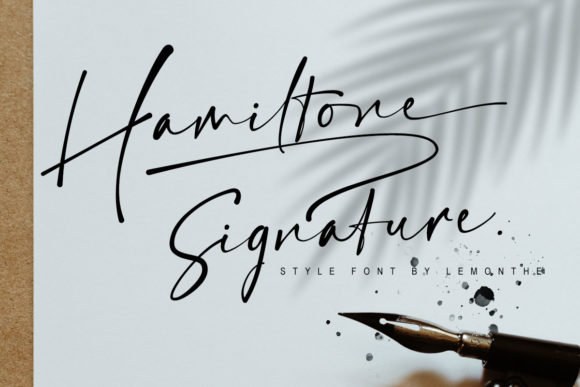 Hamiltone Signature: A Font for Creative Campaigns