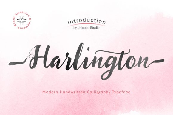 Harlington: A Stylish Script Font for Digital Marketing