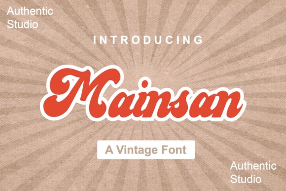 Mainsan: A Vintage Script Font