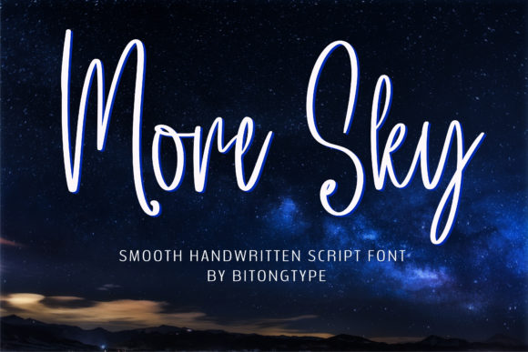 More Sky Font: Elegant Script for Crafters