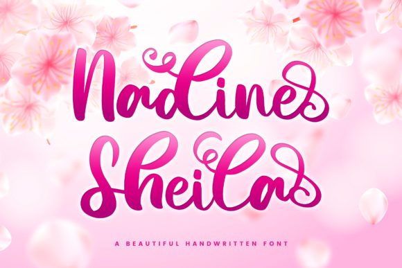 Nadine Sheila Font: Elegant Script for Web Design