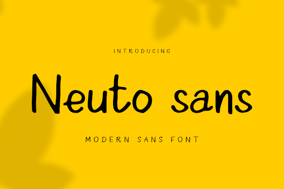 Neuto Sans: A Handwritten Font for Web Design
