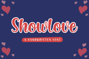Showlove: A Handwritten Font for Editorial Magic