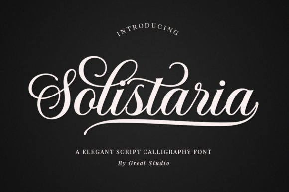 Solistaria: A Script Font for Elegant Design