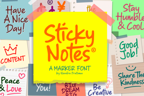Sticky Notes Font Review